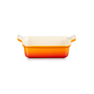 Le Creuset Signature stentøj Heritage rektangulært fad 19cm Volcanic