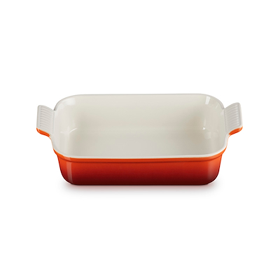 Le Creuset Signature stentøj Heritage rektangulært fad 26cm Cerise