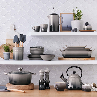 Le Creuset Signature stentøj Heritage rektangulært fad 26cm Flint