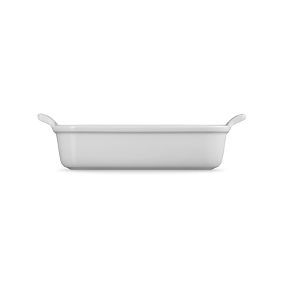 Le Creuset Signature stentøj Heritage rektangulært fad 26cm White