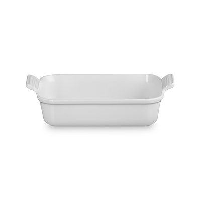 Le Creuset Signature stentøj Heritage rektangulært fad 26cm White