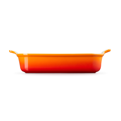 Le Creuset Signature stentøj Heritage rektangulært fad 32cm Volcanic