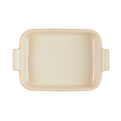 Le Creuset Signature stentøj Heritage rektangulært fad 32cm Volcanic