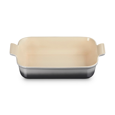 Le Creuset Signature stentøj Heritage rektangulært fad 32cm Flint