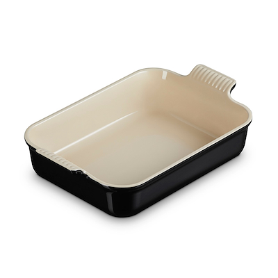 Le Creuset Signature stentøj Heritage rektangulært fad 32cm Black