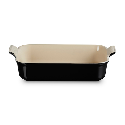 Le Creuset Signature stentøj Heritage rektangulært fad 32cm Black