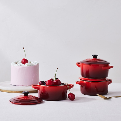 Le Creuset Signature stentøj minigryde 250ml Cerise