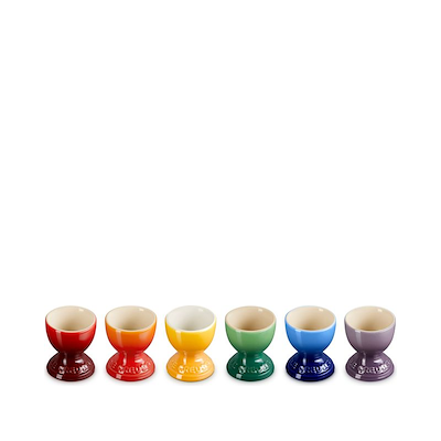 Le Creuset Signature Rainbow æggebæger stentøj 6 stk.