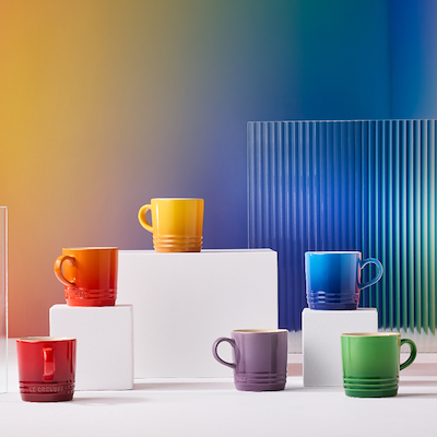 Le Creuset Signature Rainbow espressokrus stentøj 10 cl 6 stk.