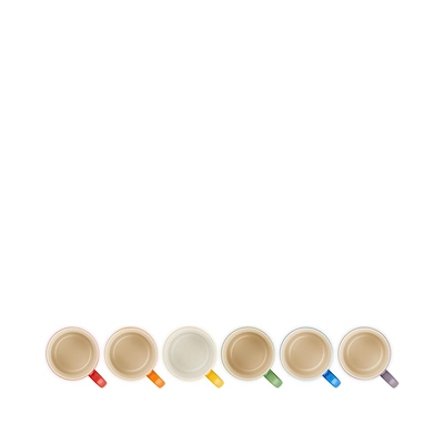 Le Creuset Signature Rainbow kaffekrus stentøj 20 cl 6 stk.