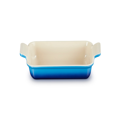 Le Creuset Signature stentøj Heritage rektangulært fad 19cm Azure