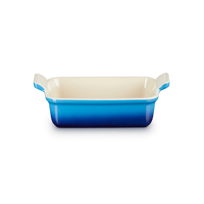 Le Creuset Signature stentøj Heritage rektangulært fad 19cm Azure