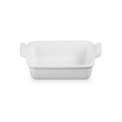 Le Creuset Signature stentøj Heritage rektangulært fad 19cm White