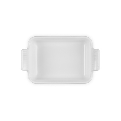 Le Creuset Signature stentøj Heritage rektangulært fad 19cm White