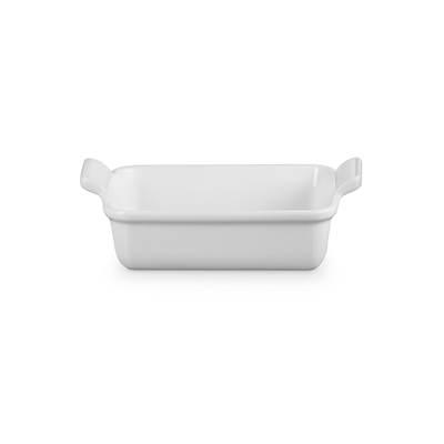 Le Creuset Signature stentøj Heritage rektangulært fad 19cm White