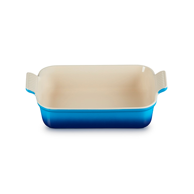 Le Creuset Signature stentøj Heritage rektangulært fad 26cm Azure