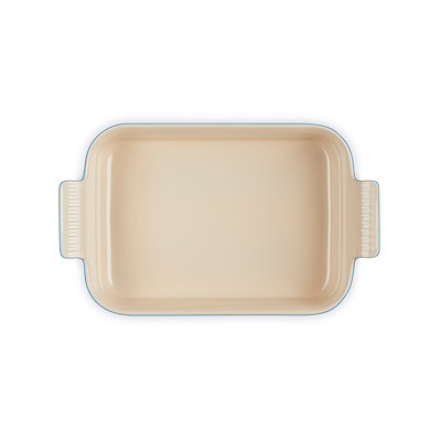 Le Creuset Signature stentøj Heritage rektangulært fad 26cm Azure
