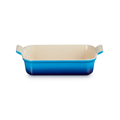 Le Creuset Signature stentøj Heritage rektangulært fad 26cm Azure