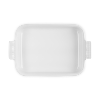 Le Creuset Signature stentøj Heritage rektangulært fad 32cm White