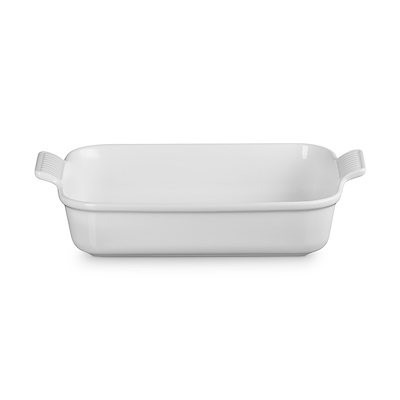 Le Creuset Signature stentøj Heritage rektangulært fad 32cm White
