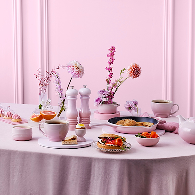 Le Creuset Signature stentøj jumbokop 400ml Shell Pink