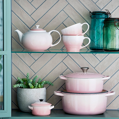 Le Creuset Signature stentøj jumbokop 400ml Shell Pink