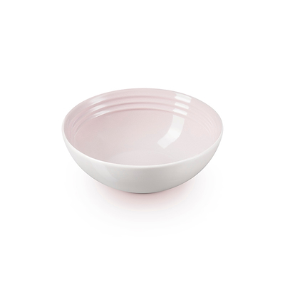 Le Creuset Signature stentøj dyb tallerken 16cm Shell Pink