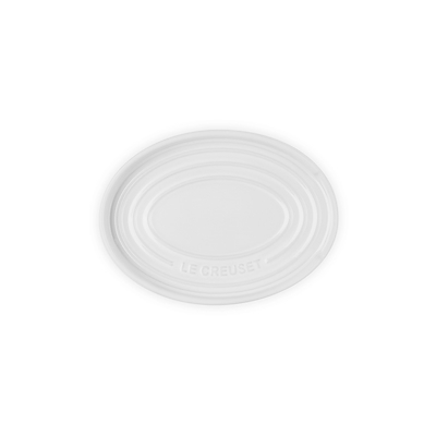 Le Creuset Signature stentøj oval grydeskeholder White