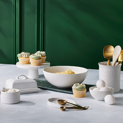Le Creuset Signature stentøj oval grydeskeholder White