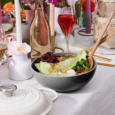 Le Creuset Signature stentøj serveringsskål 24cm Flint