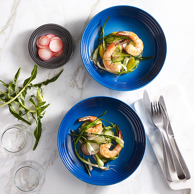 Le Creuset Signature stentøj pastatallerken 22cm Azure