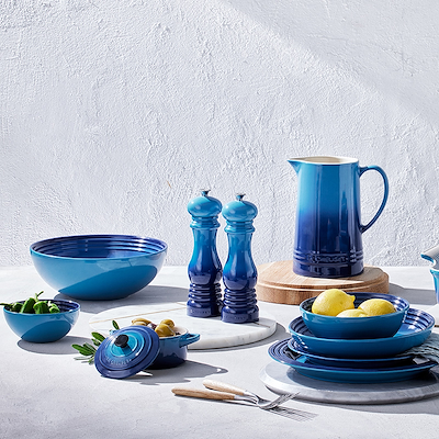 Le Creuset Signature stentøj middagstallerken 27cm Azure