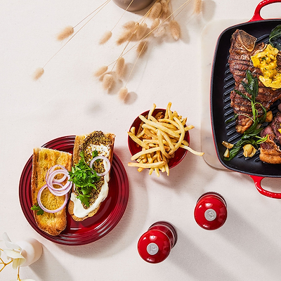 Le Creuset Signature stentøj frokosttallerken 22cm Cerise