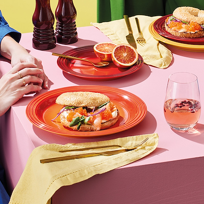 Le Creuset Signature stentøj frokosttallerken 22cm Cerise