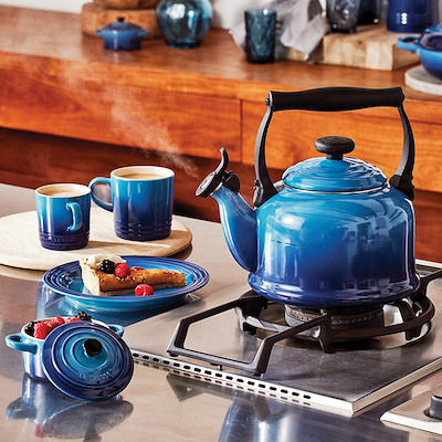Le Creuset Signature stentøj frokosttallerken 22 cm Azure