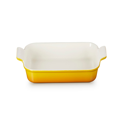 Le Creuset Signature stentøj Heritage rektangulært fad 26cm Nectar