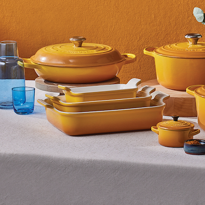 Le Creuset Signature stentøj Heritage rektangulært fad 26cm Nectar