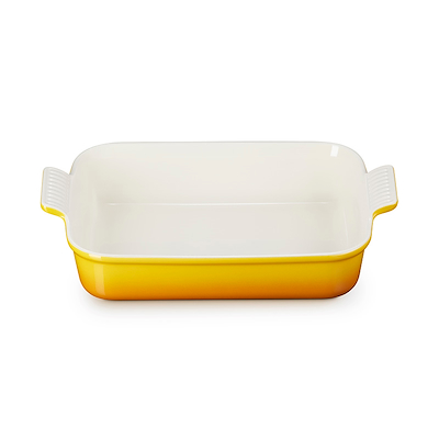 Le Creuset Signature stentøj Heritage rektangulært fad 32cm Nectar