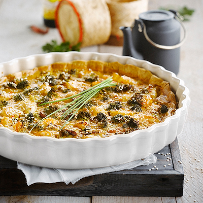 Le Creuset Signature stentøj tærtefad 28cm White