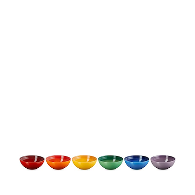 Le Creuset Signature Rainbow dyb tallerken stentøj Ø 16 cm 6 stk.