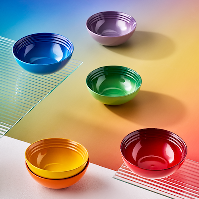 Le Creuset Signature Rainbow dyb tallerken stentøj Ø 16 cm 6 stk.