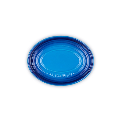 Le Creuset Signature stentøj oval grydeskeholder Azure