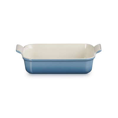 Le Creuset Signature stentøj Heritage rektangulært fad 26cm Chambray