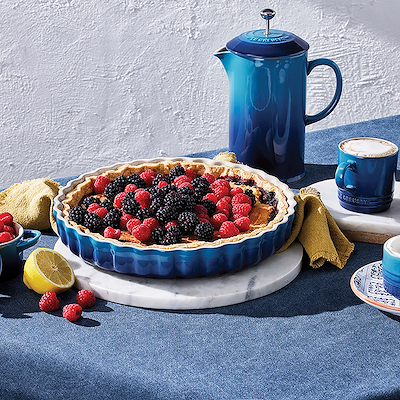 Le Creuset Signature stentøj tærtefad 28cm Azure