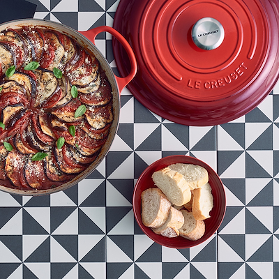 Le Creuset Signature stentøj dyb tallerken 16cm Cerise