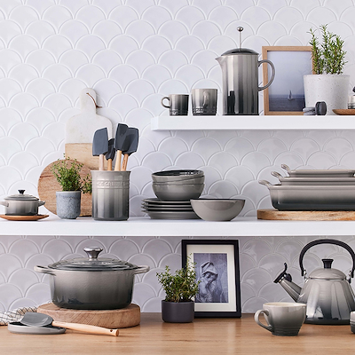 Le Creuset Signature stentøj dyb tallerken 16cm Flint