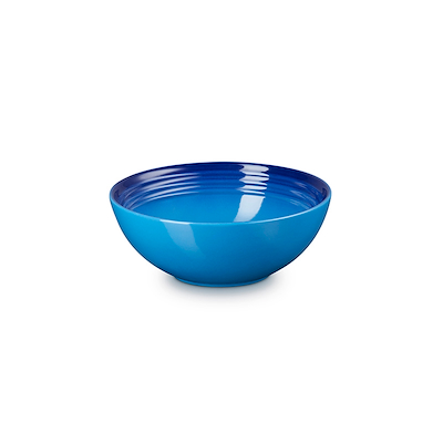 Le Creuset Signature stentøj dyb tallerken 16cm Azure