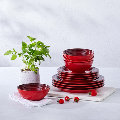 Le Creuset Signature stentøj servicesæt 12 dele Cerise