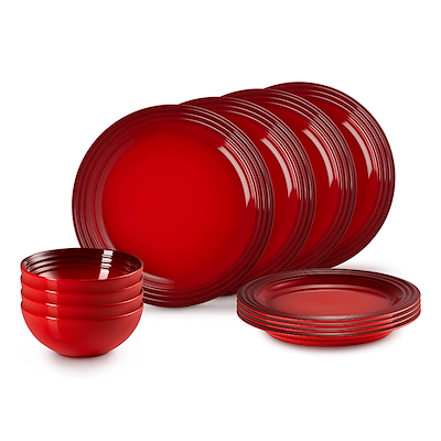 Le Creuset Signature stentøj servicesæt 12 dele Cerise