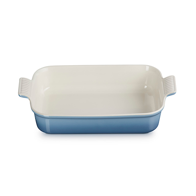 Le Creuset Signature stentøj Heritage rektangulært fad 32cm Chambray
